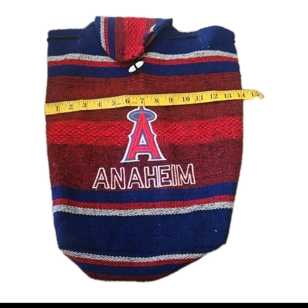 Los Angeles Angels Unisex MLB Zerape Poncho Style Lightweight Backpack